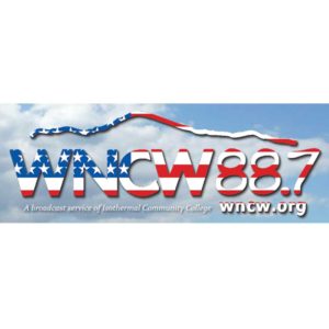 wncw 88.7fm radio usa patriotic logo