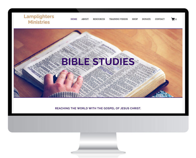 website screenshot for Lamplighters Ministries homepage