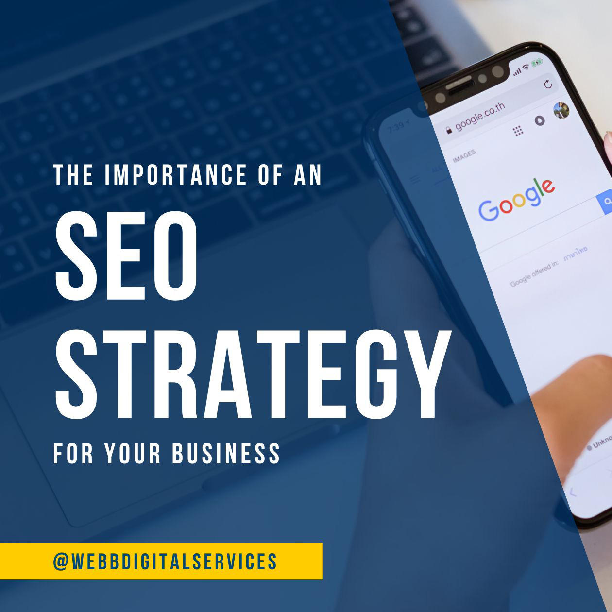 The Importance of an SEO Strategy for your business blog graphic image thumbnail