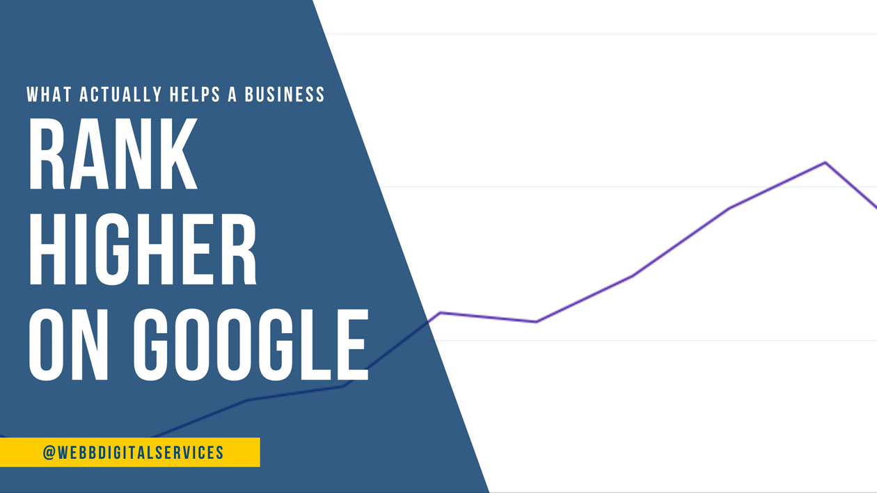 what actually helps a business rank higher on Google feature image blog cover